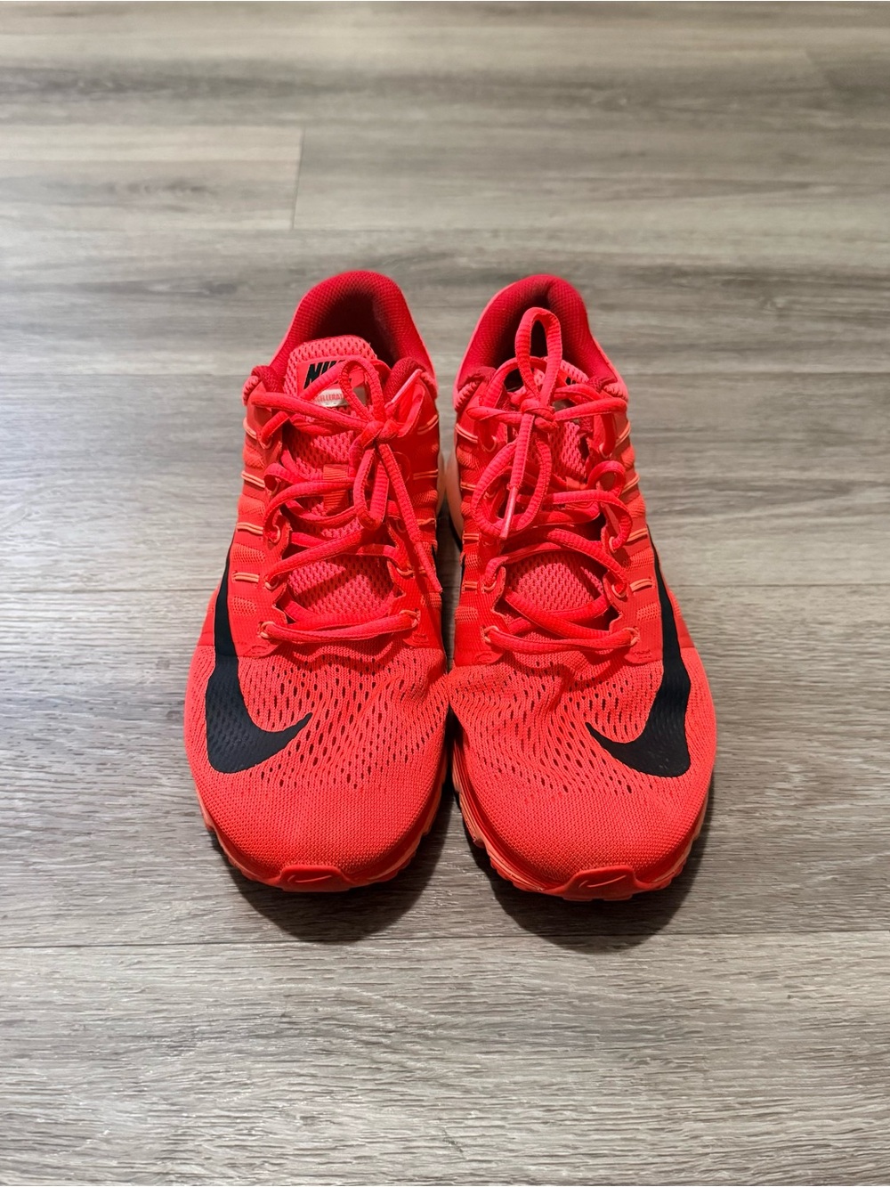 Nike Men’s Athletic Shoes - Red with Black Swoosh
